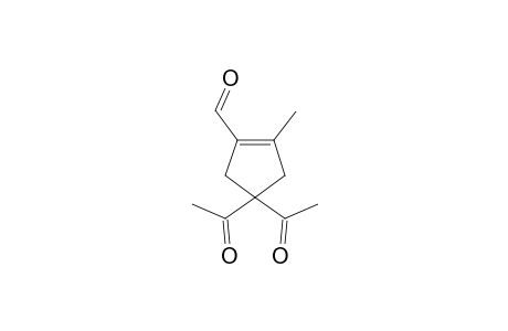 4,4-Diacetyl-2-methylcyclopent-1-enecarbaldehyde