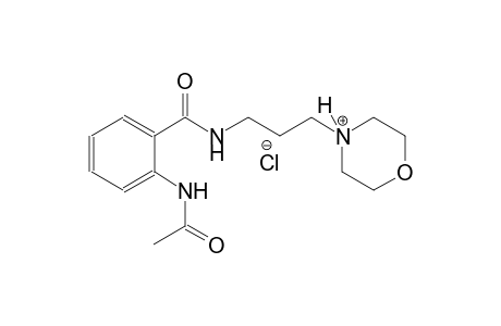 morpholinium, 4-[3-[[2-(acetylamino)benzoyl]amino]propyl]-, chloride