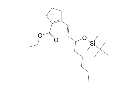2-[(E)-3-(tert-Butyldimethylsiloxy)-1-octenyl]-2-carbethoxycyclopentene