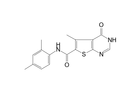 N-(2,4-Dimethylphenyl)-5-methyl-4-oxo-3,4-dihydrothieno[2,3-d]pyrimidine-6-carboxamide