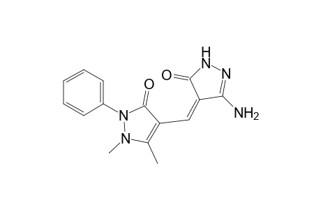 4-[(3-Amino-5-oxo-1,5-dihydro-4H-pyrazol-4-ylidene)methyl]-1,5-dimethyl-2-phenyl-1,2-dihydro-3Hpyrazol-3-one