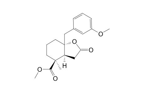 (1SR,2RS,6SR)-2-Hydroxy-2-m-methoxybenzyl-6-carbomethoxy-6-methylcyclohexylacetic acid lactone