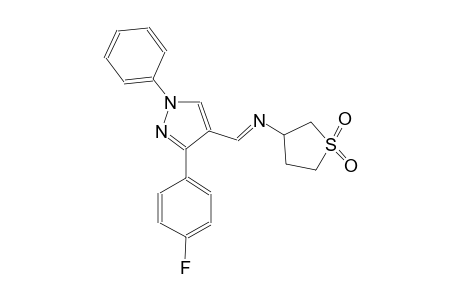 N-{(E)-[3-(4-fluorophenyl)-1-phenyl-1H-pyrazol-4-yl]methylidene}tetrahydro-3-thiophenamine 1,1-dioxide
