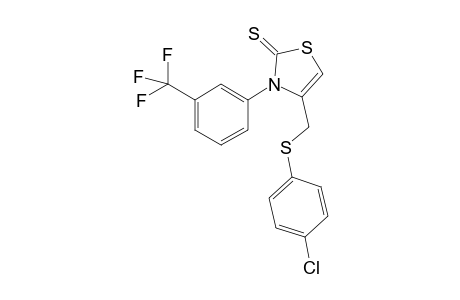 4-(4-Chlorophenylsulfanylmethyl)-3-(3-trifluormethylphenyl)-2,3-dihydrothiazol-2-thione
