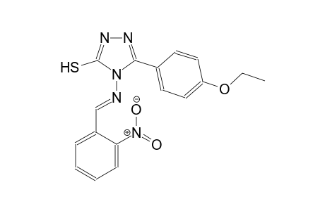 5-(4-ethoxyphenyl)-4-{[(E)-(2-nitrophenyl)methylidene]amino}-4H-1,2,4-triazol-3-yl hydrosulfide