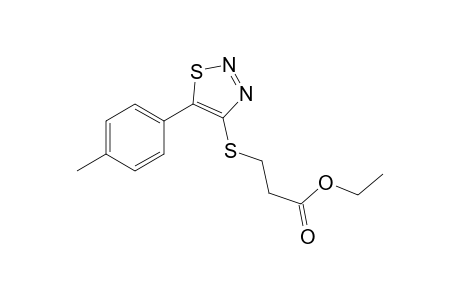 3-[[5-(4-methylphenyl)-4-thiadiazolyl]thio]propanoic acid ethyl ester