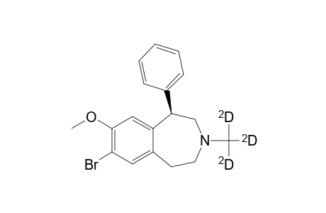 1H-3-Benzazepine, 7-bromo-2,3,4,5-tetrahydro-8-methoxy-3-(methyl-D3)-1-phenyl-, (R)-