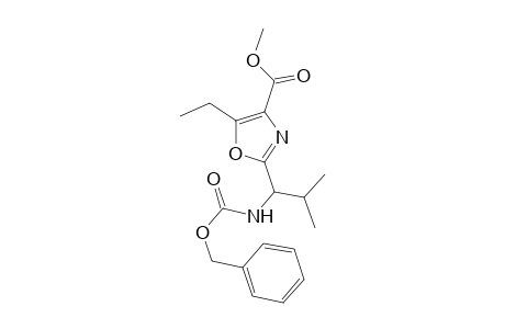(S)-Methyl 2-[1-(benzyloxycarbonylamino)-2-methylpropyl]-5-ethyloxazole-4-carboxylate