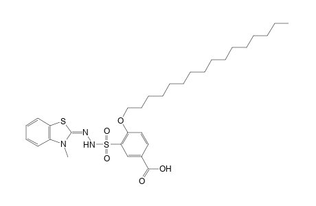 4-(hexadecyloxy)-3-sulfobenzoic acid, 3-[(3-methyl-2-benzothiazolinylidene)hydrazide]