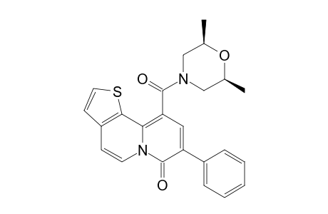 10-[(cis-2,6-Dimethylmorpholin-4-yl)carbonyl]-8-phenyl-7H-thieno[2,3-a]quinolizin-7-one