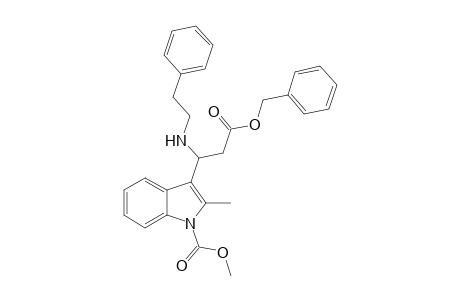 2-Methyl-3-[2-(benzyloxycarbonyl)-(R)-1-(phenylethylamino)ethyl]indole, methyl ester)