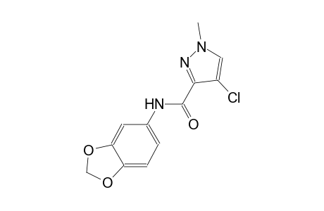 N-(1,3-benzodioxol-5-yl)-4-chloro-1-methyl-1H-pyrazole-3-carboxamide