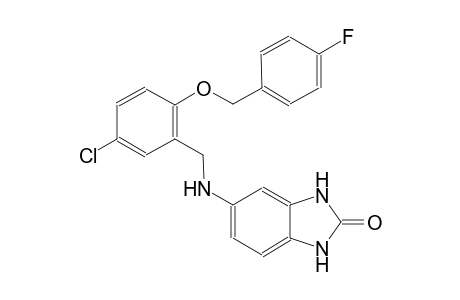 5-({5-chloro-2-[(4-fluorobenzyl)oxy]benzyl}amino)-1,3-dihydro-2H-benzimidazol-2-one