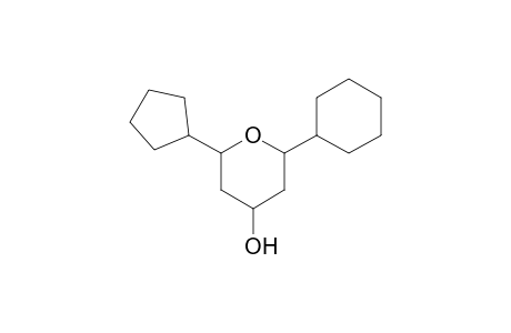 2-Cyclohexyltetrahydro-6-cyclopentyl-2H-pyran-4-ol