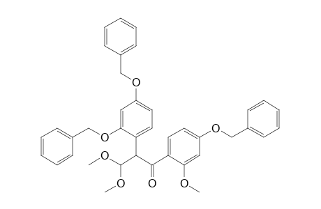 1-(4'-Benzyloxy-2'-methoxyphenyl)-2-(2",4"-dibenzyloxyphenyl)-3,3-dimethoxypropan-1-one