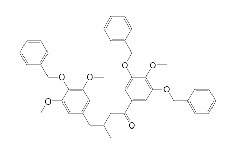 4-(4-Benzyloxy-3,5-dimethoxyphenyl)-1-(3,5-dibenzyloxy-4-methoxyphenyl)-3-methylbutan-1-one