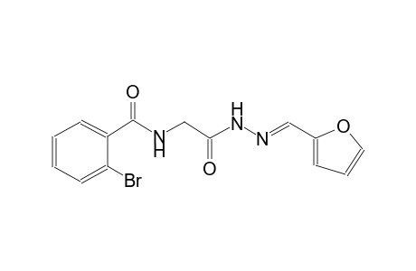 acetic acid, [(2-bromobenzoyl)amino]-, 2-[(E)-2-furanylmethylidene]hydrazide