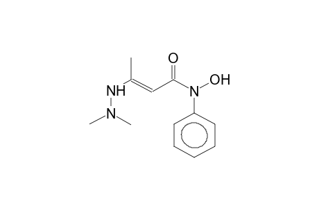 (E)-3-N',N'-DIMETHYLHYDRAZINO-N-PHENYL-N-HYDROXYBUT-2-ENOYLAMIDE