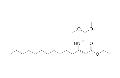 Ethyl 3-[(2,2-Dimethoxyethyl)amino]tetradec-2-enoate