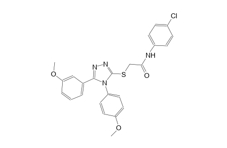 N-(4-chlorophenyl)-2-{[5-(3-methoxyphenyl)-4-(4-methoxyphenyl)-4H-1,2,4-triazol-3-yl]sulfanyl}acetamide