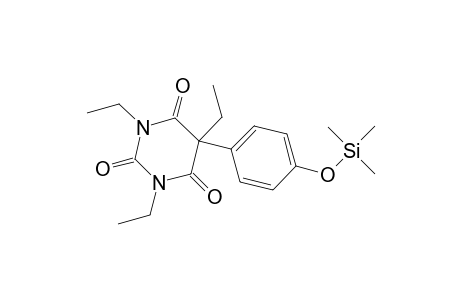 2,4,6(1H,3H,5H)-Pyrimidinetrione, 1,3,5-triethyl-5-[4-[(trimethylsilyl)oxy]phenyl]-