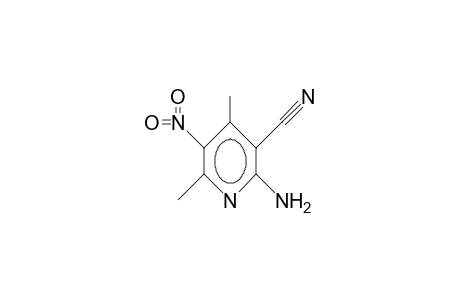 2-Amino-3-cyano-4,6-dimethyl-5-nitro-pyridine