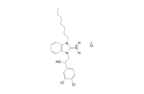 1-[2-(3,4-dichlorophenyl)-2-hydroxyethyl]-3-heptyl-1,3-dihydro-2H-benzimidazol-2-iminium chloride