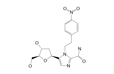 5-(2'-DEOXY-beta-D-RIBOFURANOSYL)-1-[2-(4-NITROPHENYL)-ETHYL]-1H-IMIDAZOLE-2-CARBOXAMIDE