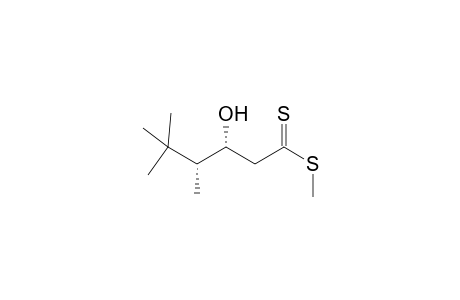 (3R,4R)-3-Hydroxy-4,5,5-trimethyl-hexanedithioic acid methyl ester