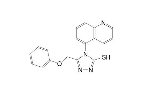 4H-1,2,4-triazole-3-thiol, 5-(phenoxymethyl)-4-(5-quinolinyl)-