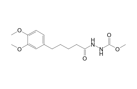Methyl N-[5-(3,4-dimethoxyphenyl)pentanoylamino]carbamate