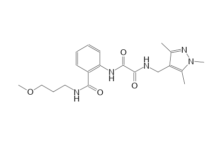 ethanediamide, N~1~-[2-[[(3-methoxypropyl)amino]carbonyl]phenyl]-N~2~-[(1,3,5-trimethyl-1H-pyrazol-4-yl)methyl]-