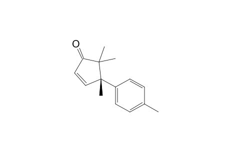 (4S)-4,5,5-trimethyl-4-(4-methylphenyl)-1-cyclopent-2-enone