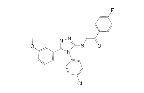 2-{[4-(4-chlorophenyl)-5-(3-methoxyphenyl)-4H-1,2,4-triazol-3-yl]sulfanyl}-1-(4-fluorophenyl)ethanone