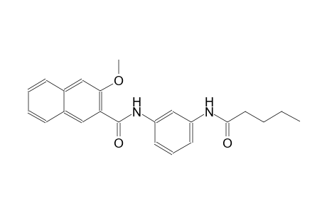3-methoxy-N-[3-(pentanoylamino)phenyl]-2-naphthamide