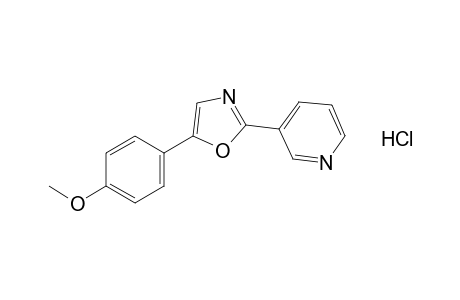 3-[5-(p-methoxyphenyl)-2-oxazolyl]pyridine, hydrochloride