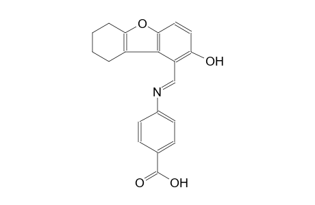 benzoic acid, 4-[[(E)-(6,7,8,9-tetrahydro-2-hydroxydibenzo[b,d]furan-1-yl)methylidene]amino]-