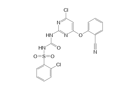 Benzenesulfonamide, 2-chloro-N-[[[4-chloro-6-(2-cyanophenoxy)-2-pyrimidinyl]amino]carbonyl]-