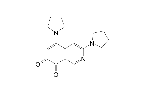 3,5-Bis(ppyrrolidinyl)-7,8-isoquinolinedione