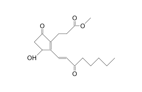 Methyl 3-(3-hydroxy-5-oxo-2-(3-oxo-1-octenyl)-1-cyclopentenyl)-propionate