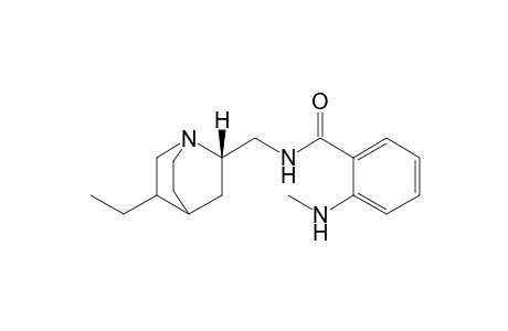 N-Methyl-N'-[(1S,2S)-5'-ethyl-1'-azabicyclo[2.2.2]oct-2'-ylmethyl]-anthranilamide