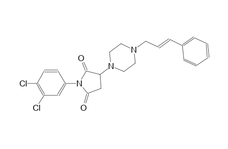 1-(3,4-dichlorophenyl)-3-{4-[(2E)-3-phenyl-2-propenyl]-1-piperazinyl}-2,5-pyrrolidinedione