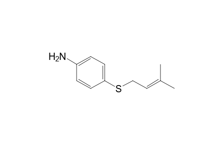 4-((3-Methylbut-2-en-1-yl)thio)aniline