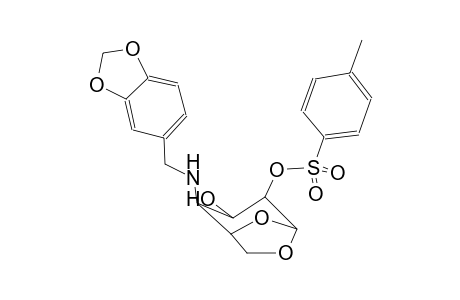 (1S,2S,3R,4R,5R)-2-((benzo[d][1,3]dioxol-5-ylmethyl)amino)-3-hydroxy-6,8-dioxabicyclo[3.2.1]octan-4-yl 4-methylbenzenesulfonate