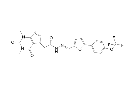 1H-Purine-7-acetic acid, 2,3,6,7-tetrahydro-1,3-dimethyl-2,6-dioxo-, N'-[[5-[4-(trifluoromethoxy)phenyl]-2-furanyl]methylidene]hydrazide