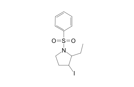 (2SR,3RS)-3-Iodo-2-ethyl-1-(phenylsulfonyl)pyrrolidine