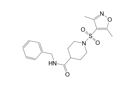 N-benzyl-1-[(3,5-dimethyl-4-isoxazolyl)sulfonyl]-4-piperidinecarboxamide