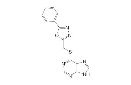 9H-Purine, 6-[[(5-phenyl-1,3,4-oxadiazol-2-yl)methyl]thio]-