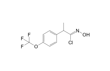 2-(4-Trifluoromethoxyphenyl)propanohydroximoyl chloride