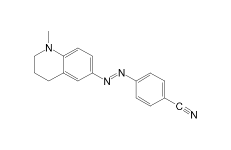 p-[(1-methyl-1,2,3,4-tetrahydro-6-quinolyl)azo]benzonitrile